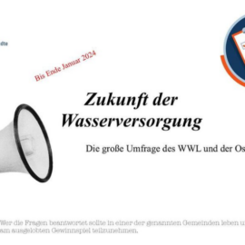 Zukunft der Wasserversorgung Zukunft der Wasserversorgung